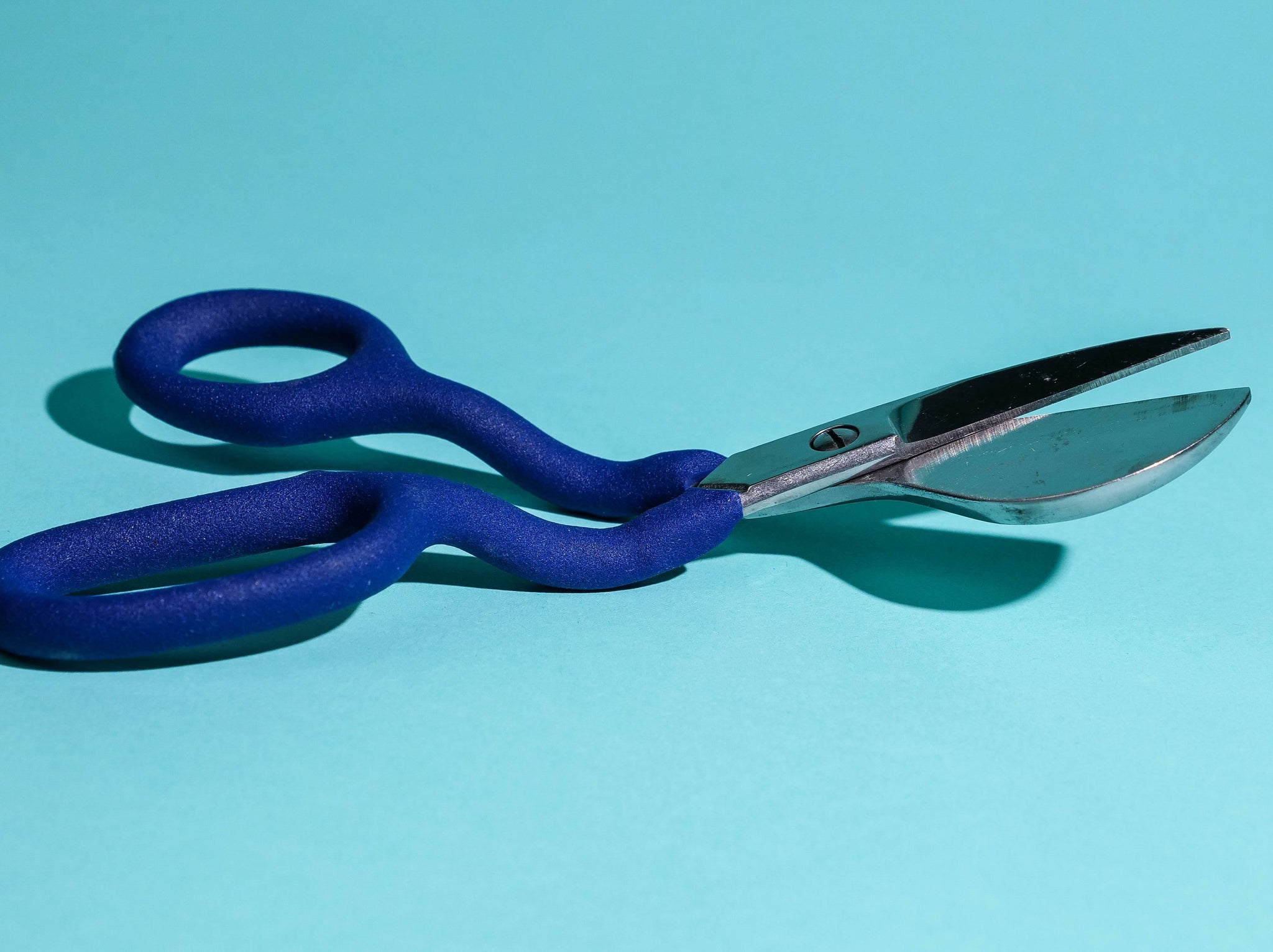Duckbill Scissors Bent Cvd Embroidery Scissors+Thread Cutter Blue+